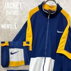 レアデザイン90s《ナイキ》両面刺繍トラックジャケット/メンズL