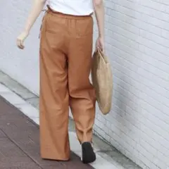 フレームワーク　リネンライクイージーパンツ　36