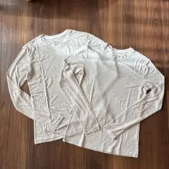 ★超美品★☆UNIQLO☆極暖ヒートテックカシミヤブレンドクルーネックT 2枚