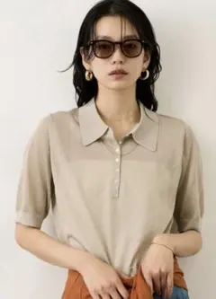 SALON adam et'rope 2026ワイドリブスキッパーポロシャツ - メルカリ