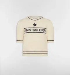 美品】Christian Dior 半袖 ニット スター ロゴ - メルカリ