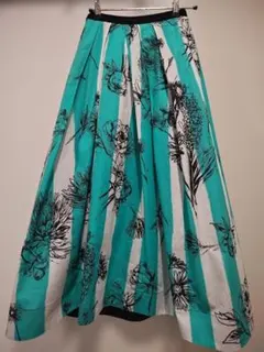 【LOULOU WILLOUGHBY】NEONストライプフラワースカート１サイズ