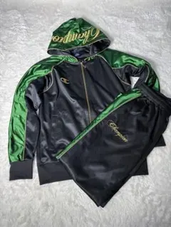 【チャンピオン】ジャージセットアップ　魔裟斗モデル　上下　グリーン　L