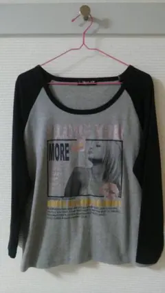 プリント＆ラメTシャツ 3L