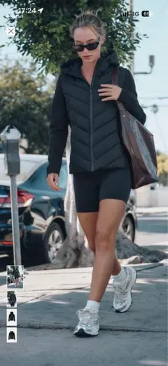 ZARAコントラストパフジャケット　s ブラック