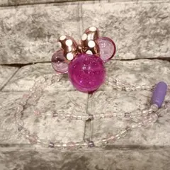 ディズニー ミニー ペンダントライト 光るネックレス ピンク