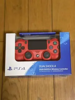 純正 PS4 コントローラー デュアルショック4 マグマレッド