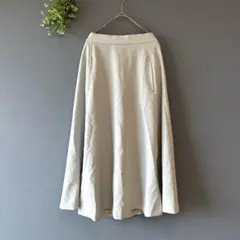 ブージュルード［F］上品ナチュラル◎スリット◎ウエストゴム◎ロングフレアスカート