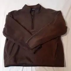 UNIQLO XL ハーフジップフリース ブラウン オールドユニクロ