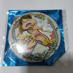 【未使用】ワンピース ルフィ ホワイトデー 缶バッジ
