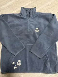 KETTY フリースジャケット ベア刺繍 グレー