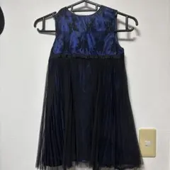 フォーマルワンピース 120 青黒