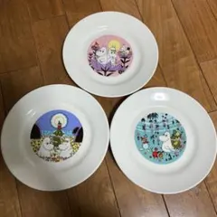 非売品　ムーミン陶器皿3枚セット