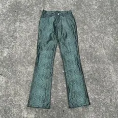 00s archive クロコダイル柄レザーパンツ v系 グランジ　エディー期