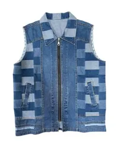 デニムリメイクベスト　デザイン