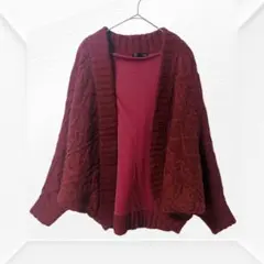 2585☆ Heather ヘザー　ケーブルニットカーディガン