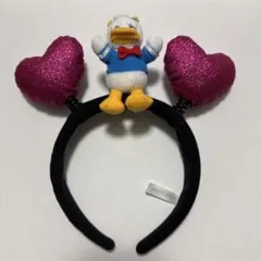 ドナルドダック ハート型カチューシャ