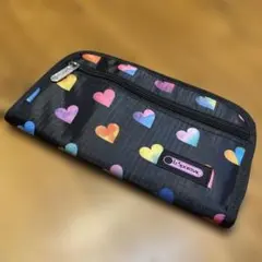 レスポートサック　ハート柄 二つ折り財布