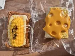 スクイーズ　2点セット　パン　チーズ　DIY-LaDoDo