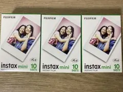 FUJIFILM instax miniの10枚入りチェキフィルム3箱セット