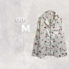 ジーユー GU ルームウェア上下セット チェリー柄 さくらんぼ パジャマ S