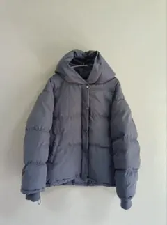 【美品】BEGUM／ビーガム　ダウンジャケット　軽量ポリエステルМ　ブルーグレー