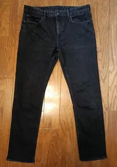 GU ウルトラストレッチスキニージーンズ W34 BLACK