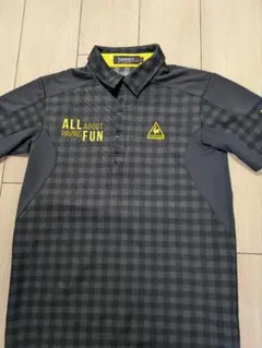 【ルコックスポルティフ】３月限定価格 ゴルフウェア ポロシャツ半袖 メンズ 黒