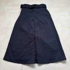 E11-8 MELROSE CLAIRE ベルト付きロングスカート Lのサムネイル