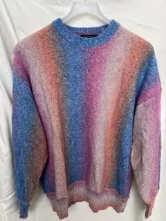 niko and... マルチカラーニットセーター M
