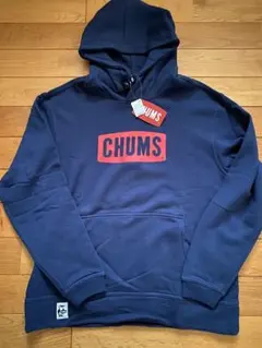 【新品未使用】CHUMS チャムス　フード付パーカー　ネイビー　M タグ付