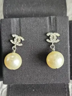 CHANEL 正規品 パールピアス