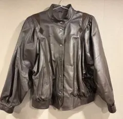 【希少・日本製】本革ヴィンテージ レザージャケット 80s 90s 短丈 茶 L