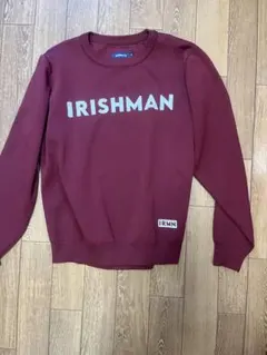 IRISHMAN セーター Mサイズ バーガンディ　メンズ