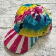 未使用に近い★RALPH LAURENラルフローレン　タイダイ　キャップ