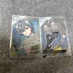 カラフルピーチ ポテトチップス クリアカード ヒロ レア1枚・ノーマル1枚