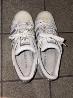 adidas SUPERSTAR ホワイト シルバー　25.0cm