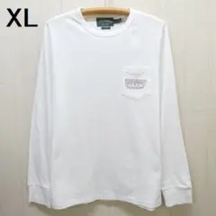 ポロ ラルフローレン ポロカントリー ポケット長袖Tシャツ XL 白 ホワイト