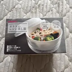 HARIO ガラスのレンジ蒸し器　新品 蒸し器のサムネイル
