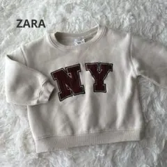 ZARA ベビー クリーム色トレーナー NYロゴ 92cm