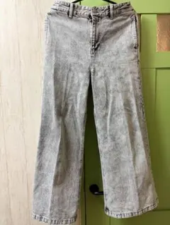 【新品】CLEL ヴィンテージデザイン フレアデニムパンツ　ホワイト