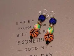 バスケ女子イヤリング/ノンホールピアス