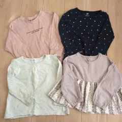 110 トレーナー生地2枚、ロンT2枚　セット