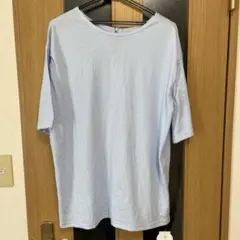 サマンサモスモスタグ付き未使用 接触冷感 バックリボンTシャツ サックスのサムネイル