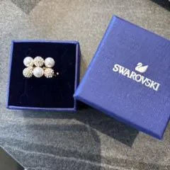 スワロフスキー SWAROVSKI リング 2way ピンクゴールド 55サイズ