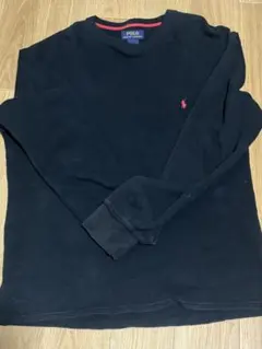 POLO RALPH LAUREN ブラック　サーマル　M ニット