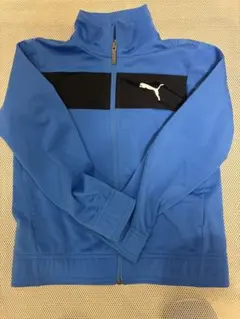 PUMA 青 ジャージ ジップアップ 130