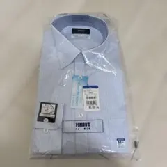 新品 洋服の青山 パーソンズ PERSONS ストライプ ワイシャツ M メンズ