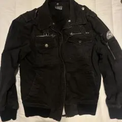 ブラック ミリタリージャケット