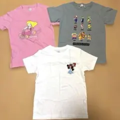 スーパーマリオ ピーチ Tシャツ 3枚セット　120 130